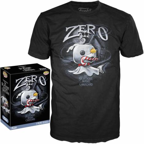 Funko Boxed Tee: The Nightmare Before Christmas - Zero with Cane (L)