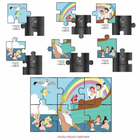 Funko Disney - Little Mermaid Tritons Gift Puzzle Blind Box Pins (1pin , τυχαία επιλογή) (WDPN3012)