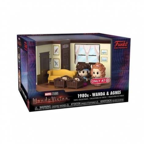 Funko Mini Moments: Marvel Studios WandaVision - 1980s - Wanda & Agnes Living Room (Special Edition) Vinyl Collectibles