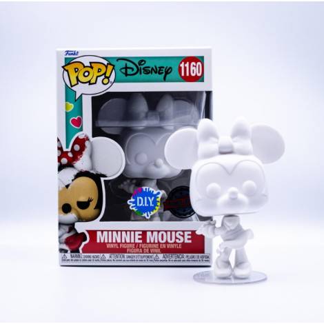 Funko Pop! Disney: Valentine Minnie Mouse (D.I.Y. White) (Special Edition) #1160 Vinyl Figure (889698610025)