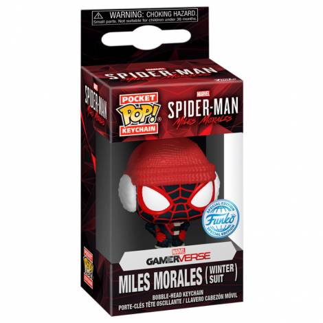 Funko Pocket Pop! Marvel Gameverse: Spider-Man - Miles Morales (Winter Suit) Vinyl Figure Keychain