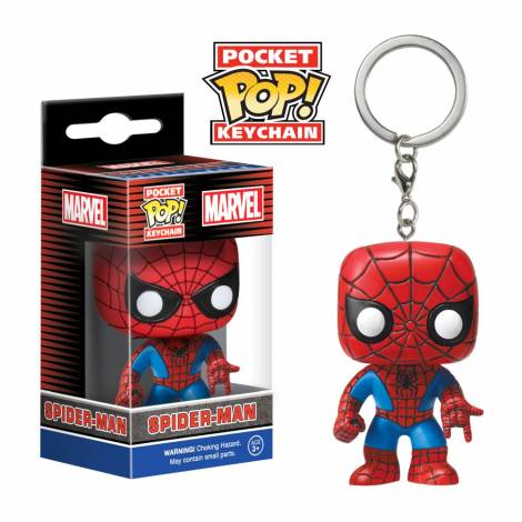 Funko Pocket Pop!: Marvel - Spider Man Bobble Head Vinyl Figure Keychain