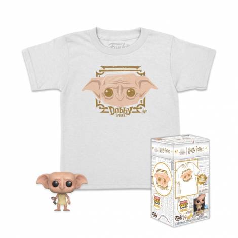 Funko Pocket POP! Tee (Child) : Harry Potter - Dobby Vinyl Figure & T-Shirt (L)