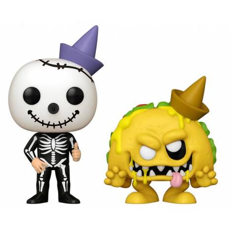 Funko Pop! 2-Pack Ad Icons: Jack in the Box - Skeleton Jack  Monster Taco (Special Edition) Vinyl Figures