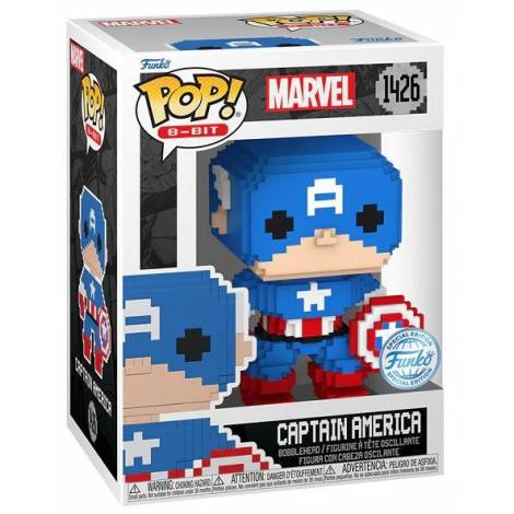 Funko Pop! 8-Bit: Marvel - Captain America (Special Edition) #1426 Vinyl Figure