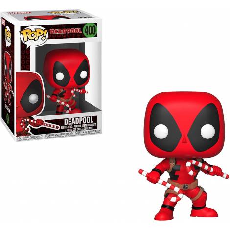 Funko POP Bobble: Marvel: Holiday Deadpool w/Candy Canes #400