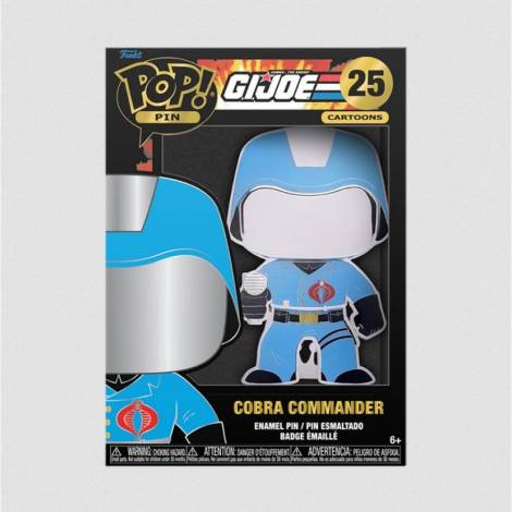 Funko Pop! Cartoons Pin: GI Joe - Cobra Commander #25 Large Enamel Pin (GIJPP0002)