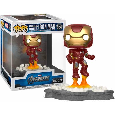 Funko POP! Deluxe Marvel Avengers: Avengers Assemble - Iron Man (Special Edition) #584 Vinyl Figure