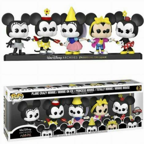 Funko Pop! Disney: Disney Archives - Plane Crazy Minnie / Minie on Ice / Princess Minnie / Totally Minie / Minnie Mouse Special Edition - με χτυπημένο κουτάκι