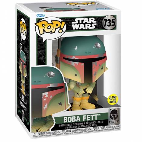 Funko Pop! Disney Star Wars: Fett Legacy - Boba Fett (Glows in the Dark) #735 Bobble-Head Vinyl Figure