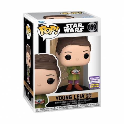 Funko Pop! Disney: Star Wars Obi-Wan Kenoby - Young Leia with Lola (Convention Limited Edition) #659 Bobble-Head Vinyl Figure