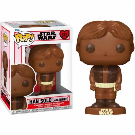 Funko Pop! Disney: Star Wars Valentines Day 2024 - Han Solo (Valentine Chocolate) #675 Bobble-Head Vinyl Figure