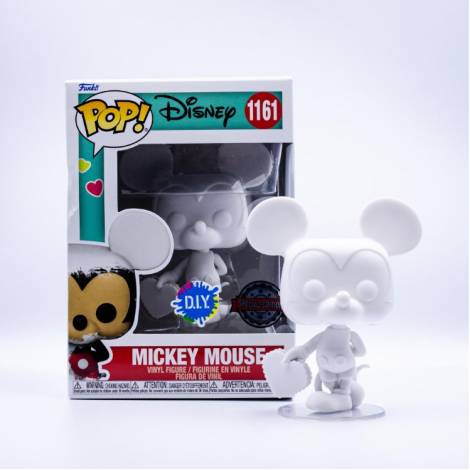 Funko Pop! Disney: Valentine Mickey Mouse (D.I.Y. White) (Special Edition) #1161 Vinyl Figure (889698610018)