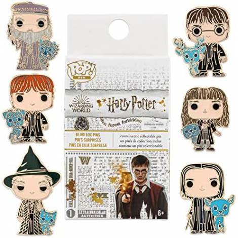Funko Pop! Harry Potter Stained Glass Blind Box Enamel Pins Set