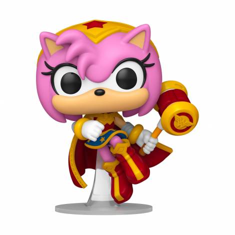 Funko Pop! Heroes DC: Justice League & Sonic - Amy Rose as Wonder Woman #595 Vinyl Figure