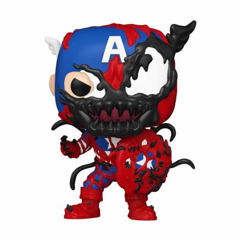 Funko Pop! Marvel: Carnageized - Carnage Captain America #1436 Bobble-Head Vinyl Figure