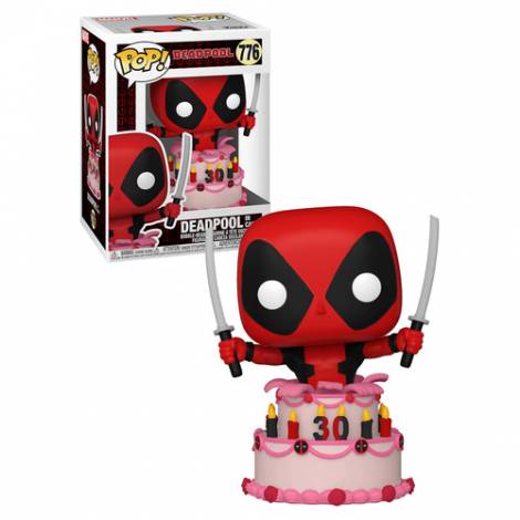 Funko POP! Marvel : Deadpool 30th - Deadpool In Cake #776 Bobble-Head Vinyl Figure