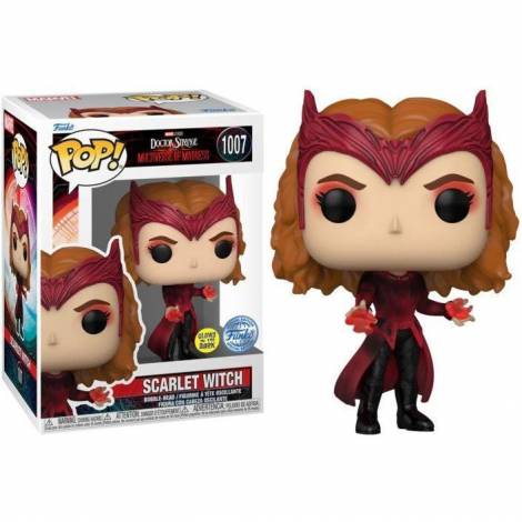 Funko Pop! Marvel: Doctor Strange in the Multiverse of Madness - Scarlet Witch (Glows in the Dark) (Special Edition) #1007 Bobble-Head Vinyl Figure