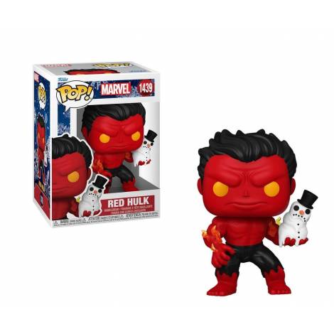 Funko Pop! Marvel: Holiday – Red Hulk #1439 Bobble-Head Vinyl Figure