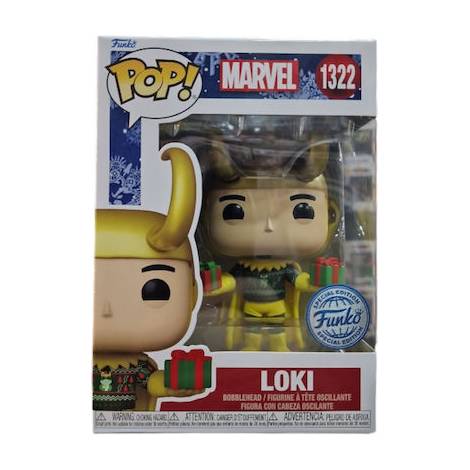 Funko Pop! Marvel: Loki (with Sweater) (Metallic) (Special Edition) #1322 Bobble-Head Vinyl Figure