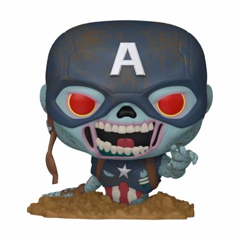Funko Pop! Marvel: Marvel Zombies - Zombie Captain America #1554 Bobble-Head Vinyl Figure