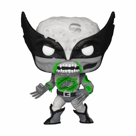Funko Pop! Marvel: Zombies - Wolverine (B&W) (Glows in The Dark) (Special Edition) #662 Vinyl Figure