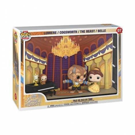 Funko Pop! Moment Deluxe: Disney Beauty and the Beast - Tale as Old as Tim (Lumiere/Cogsworth/The Beast/Belle) #07 Vinyl Figures