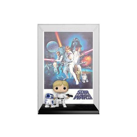 Funko Pop! Movie Poster: Disney Star Wars - Luke Skywalker with R2-D2 #02 Bobble-Head Vinyl Figure