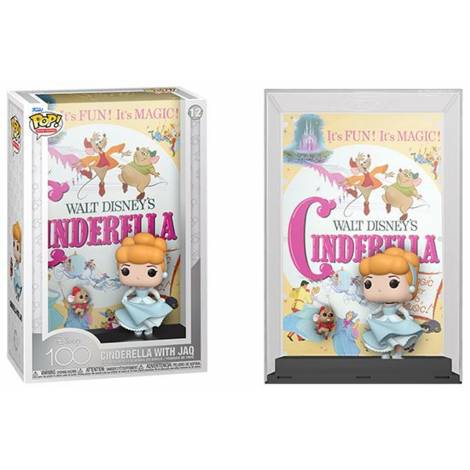 Funko Pop! Movie Poster: Disney's 100Th - Cinderella with Jaq #12 Vinyl Figure
