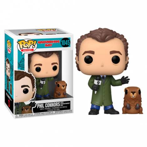 Funko POP! Movies: Groundhog Day - Phil Connors w/ Punxsutawney Phil #1045 Vinyl Figures