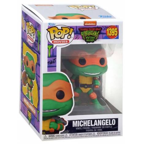 Funko Pop! Movies: Teenage Mutant Ninja Turtles Mutant Mayhem - Michelangelo #1395 Vinyl Figure