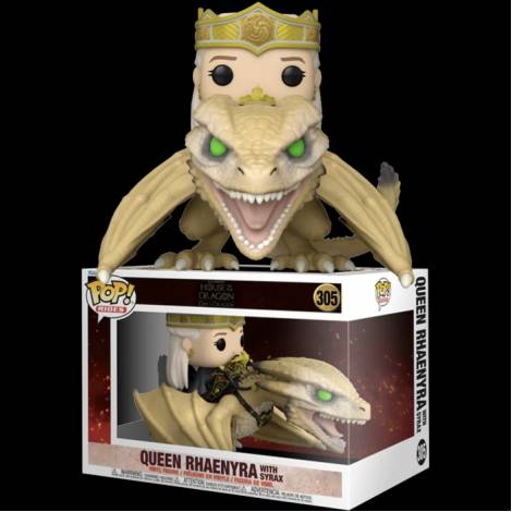 Funko Pop! Rides Deluxe: House of the Dragon - Queen Rhaenyra with Syrax #305 Vinyl Figure