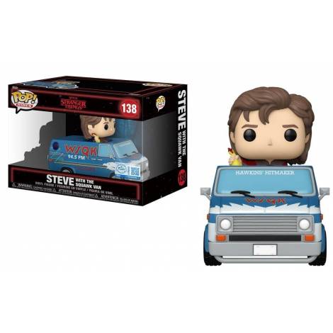 Funko Pop! Rides Deluxe: Stranger Things - Steve with Squawk Van #138 Vinyl Figure