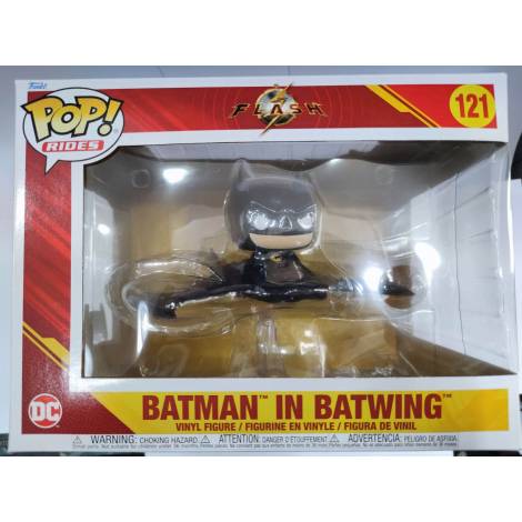 Funko POP! Rides Super Deluxe DC: The Flash - Batman In Batwing #121 Vinyl Figure