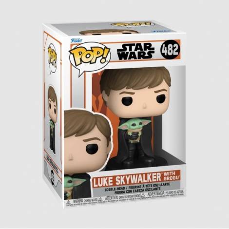 Funko Pop! Star Wars: Mandalorian - Luke with Grogu #482 Vinyl Figure (889698582902) - (58290)