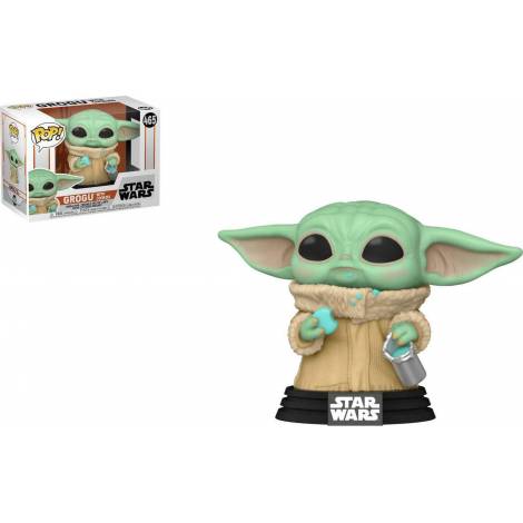 Funko POP! Star Wars : The Mandalorian - Grogu With Cookies #465 Bobble-Head Vinyl Figure (54531) 889698487405