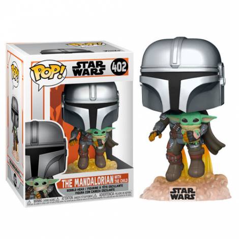 Funko POP! Star Wars: The Mandalorian - Mando Flying w/Jet Pack # Vinyl Figure 402