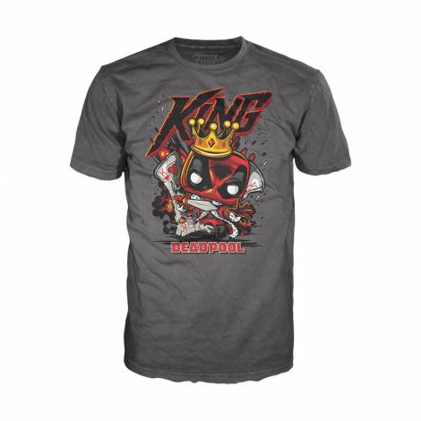 Funko Pop! Tee (Adult): Deadpool - King Deadpool T-Shirt (L)