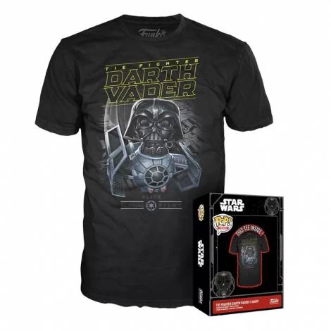 Funko Pop!  Tee (Adult) Disney: Star Wars - Darth Vader (Special Edition) Bobble-Head Vinyl Figure  T-Shirt (L)