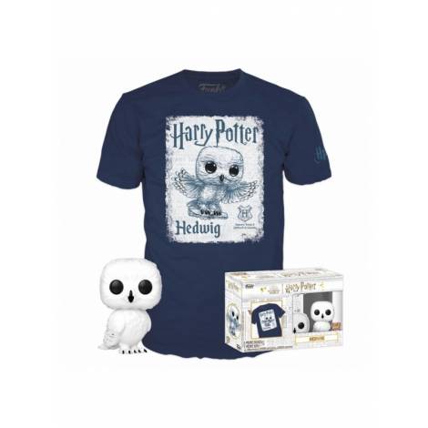 Funko Pop! & Tee (Adult): Harry Potter - Hedwig Vinyl Figure & T-Shirt (Small) 889698636070