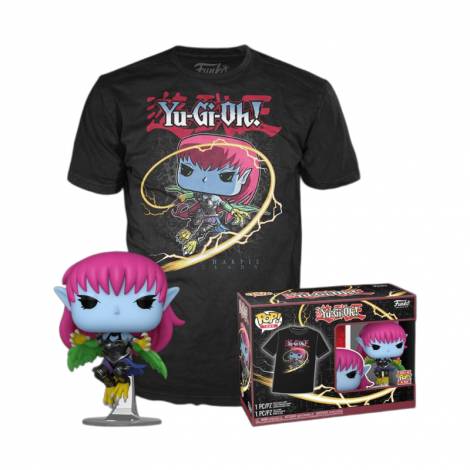 Funko Pop!  Tee (Adult): Yu-Gi-Oh! - Harpie Lady (Black) Vinyl Figure  T-Shirt (M)