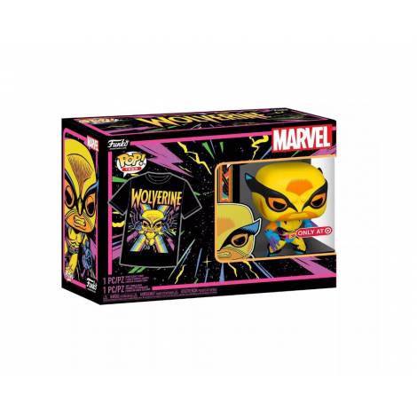 Funko POP! & Tee Collector's Box: Marvel: X-Men - Wolverine (Blacklight) #802 - Size M (55140)