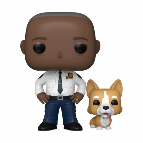 Funko Pop! Television: Brooklyn Nine-Nine - Captaint Ray Holt with Cheddar #1626 Vinyl Figures