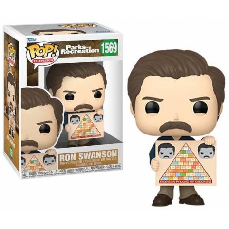 Funko Pop! Television: Parks and Recreation 15th Anniversary - Ron Swanson #1569 Vinyl Figure