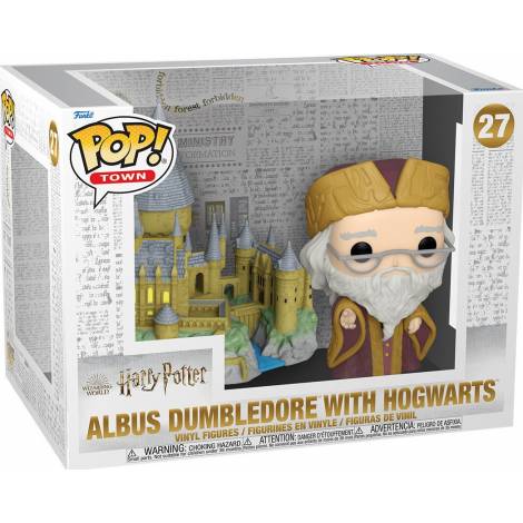 Funko POP! Town: Harry Potter Anniversary - Dumbledore with Hogwarts #27 Vinyl Figure