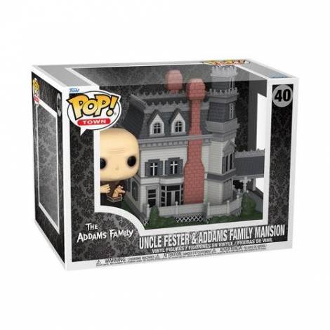 Funko Pop! Town: The Addams Family - Uncle Fester & Addams Family Mansion #40 Vinyl Figure