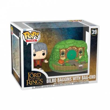 Funko Pop! Town: The Lord of the Rings - Bilbo Baggins with Bag-End #39 Vinyl Figure