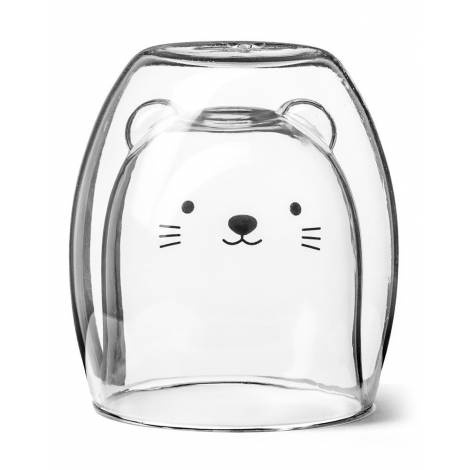 Gadget Master Γυάλινο Ποτήρι Διπλού Τοιχώματος Kitty 260ml