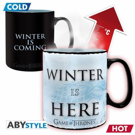 Game Of Thrones Winter is Here - 460ml Heat Changing Mug (ABYMUG445)