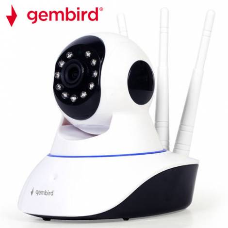 GEMBIRD 1080P ROTATING FULL HD WIFI CAMERA WHITE